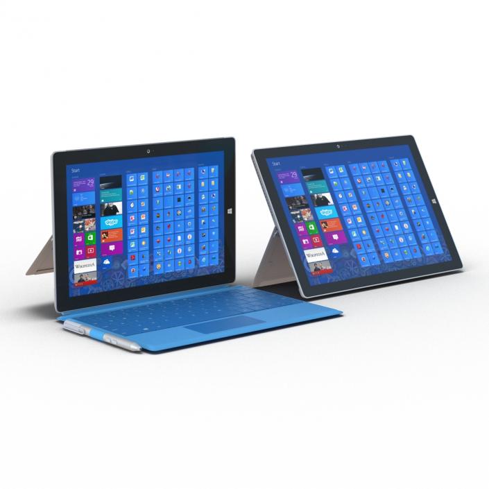 3D Microsoft Surface Collection model