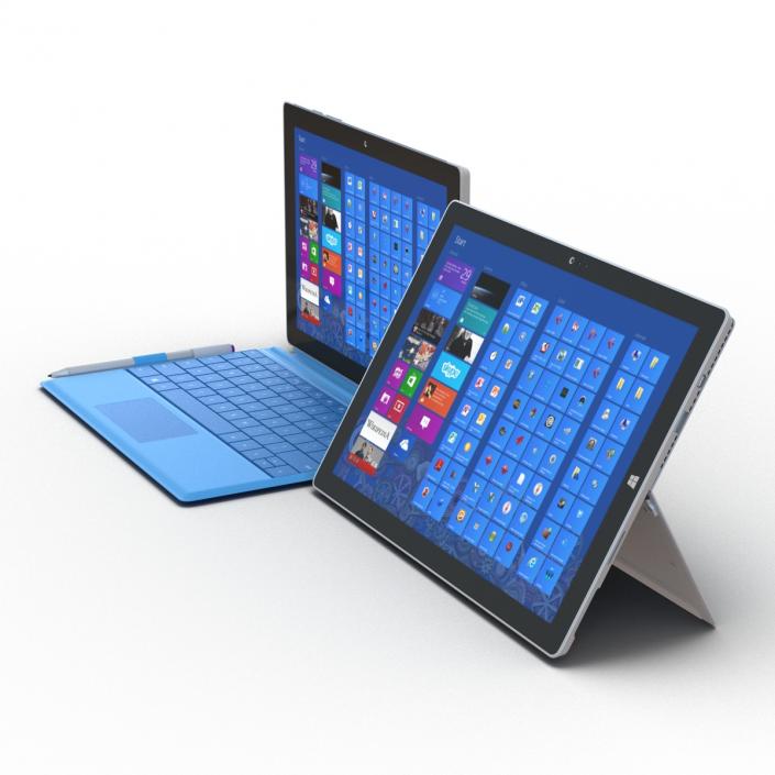 3D Microsoft Surface Collection model