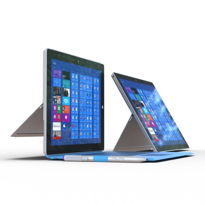 3D Microsoft Surface Collection model