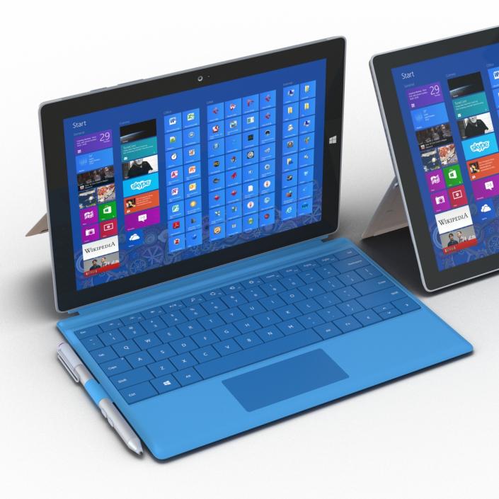 3D Microsoft Surface Collection model