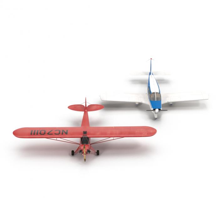 3D Private Airplanes Collection model