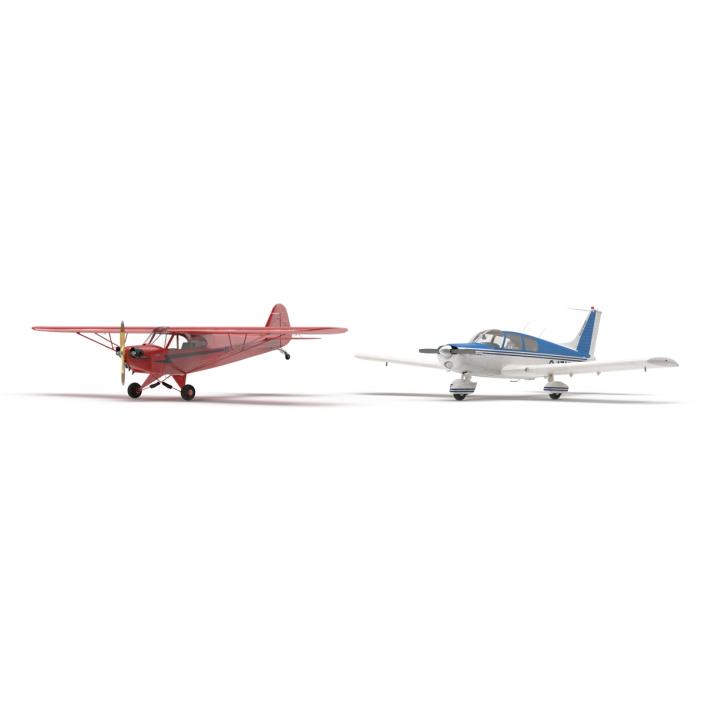 3D Private Airplanes Collection model