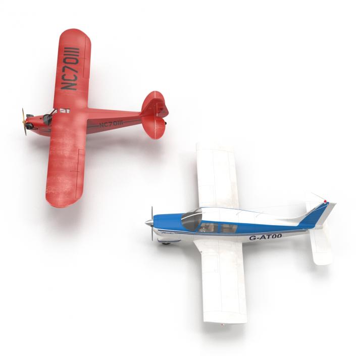 3D Private Airplanes Collection model