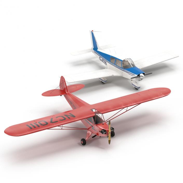 3D Private Airplanes Collection model