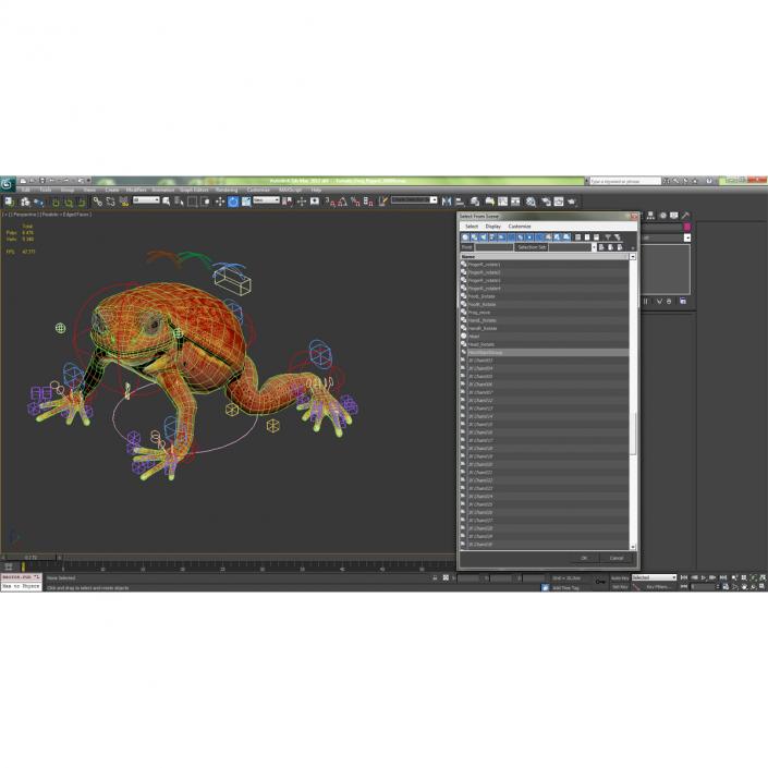 3D Tomato Frog Rigged model