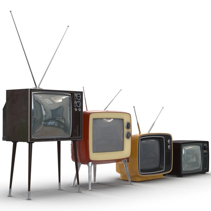 Retro TV Collection 3D model