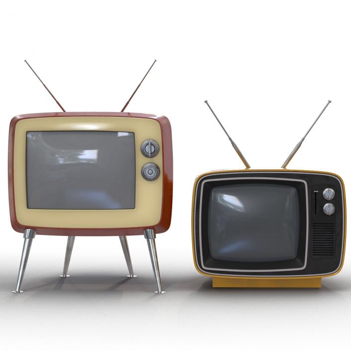 Retro TV Collection 3D model