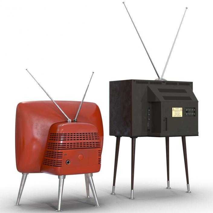 Retro TV Collection 3D model