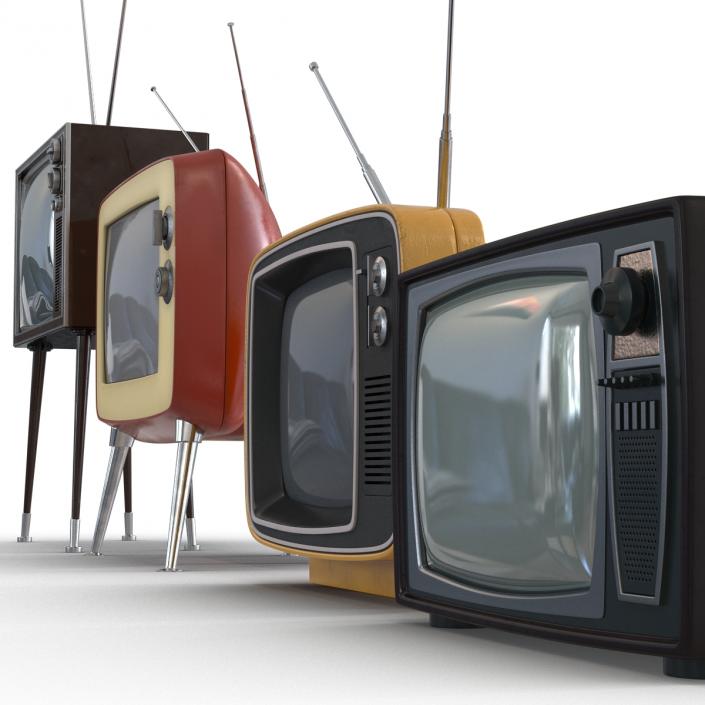 Retro TV Collection 3D model