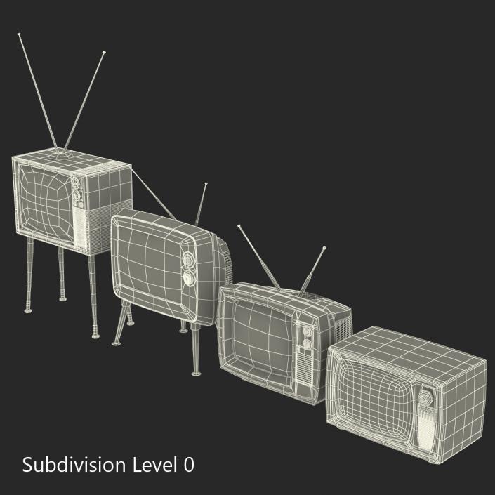 Retro TV Collection 3D model