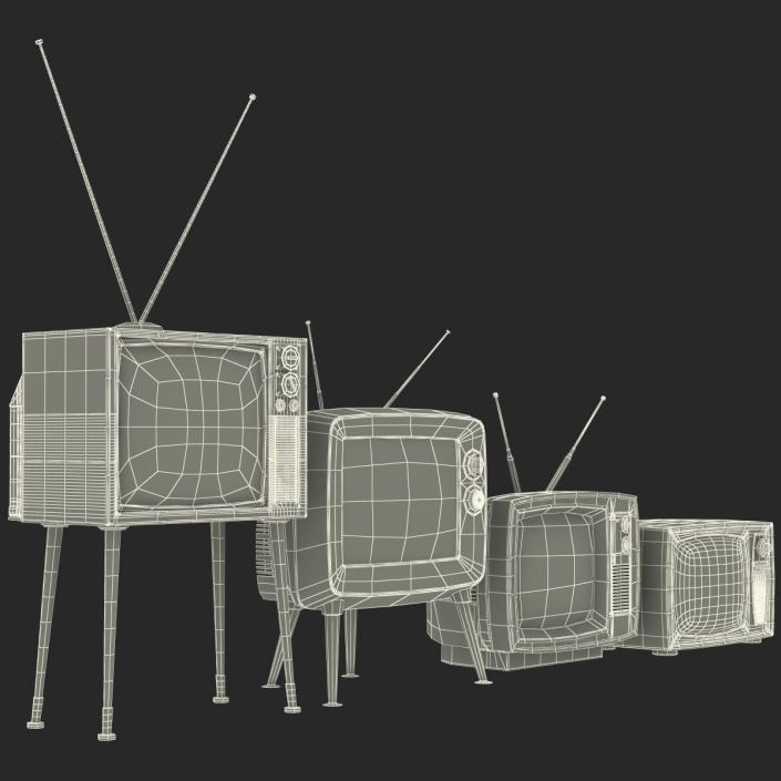 Retro TV Collection 3D model