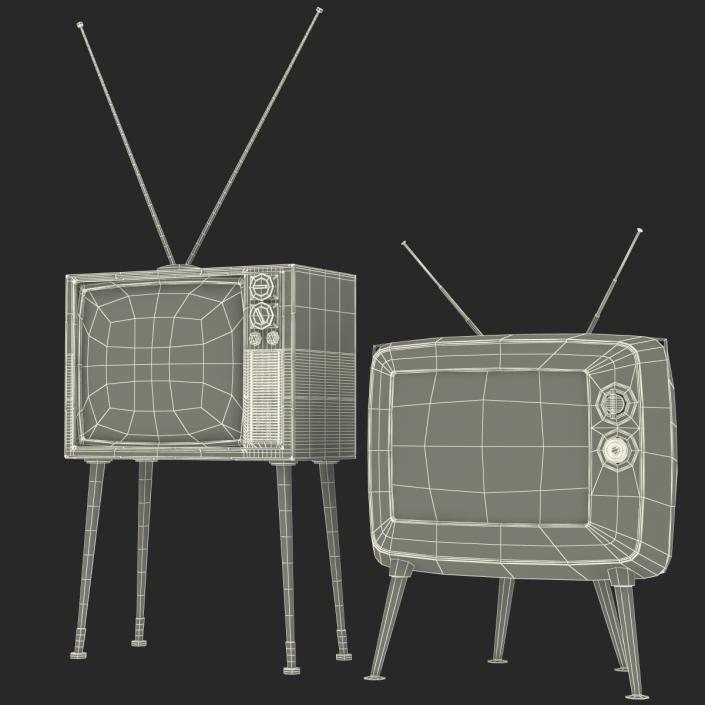 Retro TV Collection 3D model