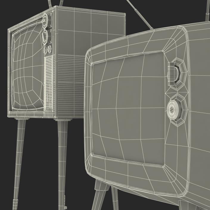 Retro TV Collection 3D model