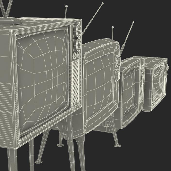 Retro TV Collection 3D model