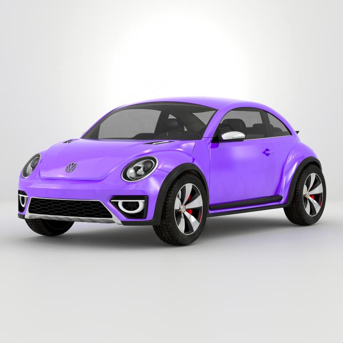 Volkswagen Beetle 2016 Purple 3D model