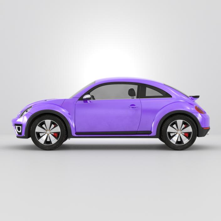 Volkswagen Beetle 2016 Purple 3D model