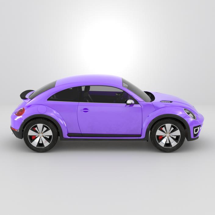 Volkswagen Beetle 2016 Purple 3D model