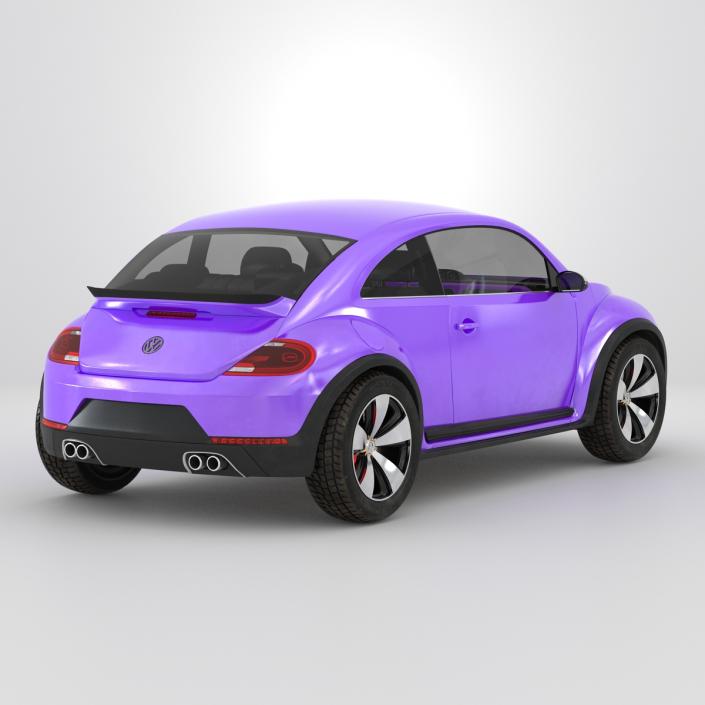 Volkswagen Beetle 2016 Purple 3D model