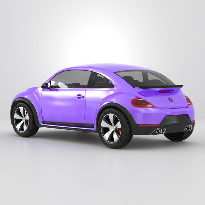 Volkswagen Beetle 2016 Purple 3D model