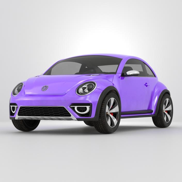 Volkswagen Beetle 2016 Purple 3D model