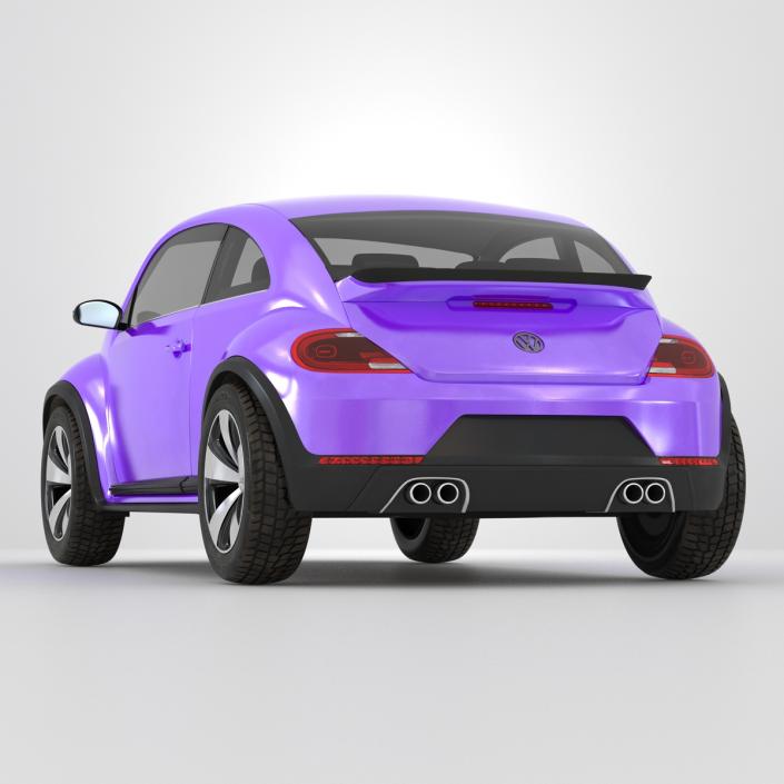 Volkswagen Beetle 2016 Purple 3D model