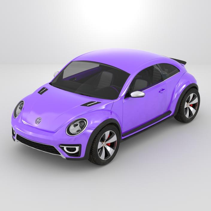 Volkswagen Beetle 2016 Purple 3D model