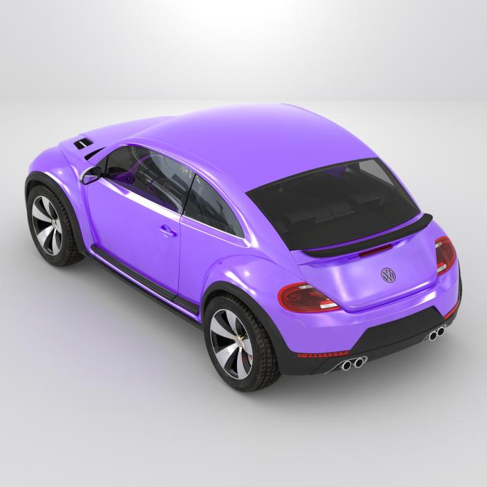 Volkswagen Beetle 2016 Purple 3D model