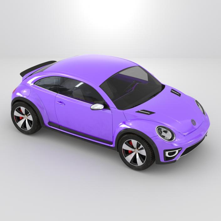 Volkswagen Beetle 2016 Purple 3D model