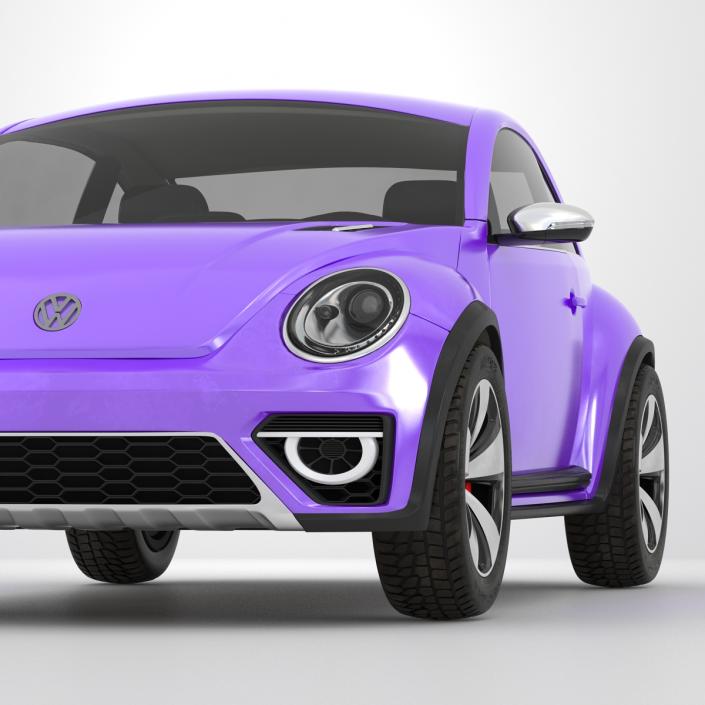 Volkswagen Beetle 2016 Purple 3D model