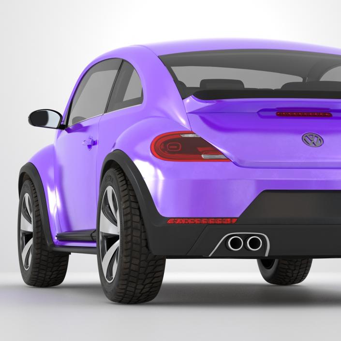 Volkswagen Beetle 2016 Purple 3D model