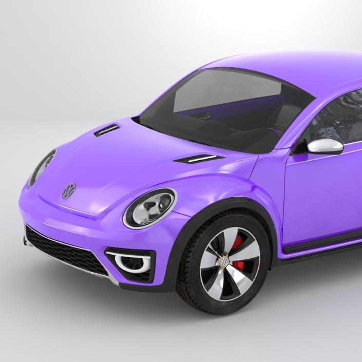 Volkswagen Beetle 2016 Purple 3D model