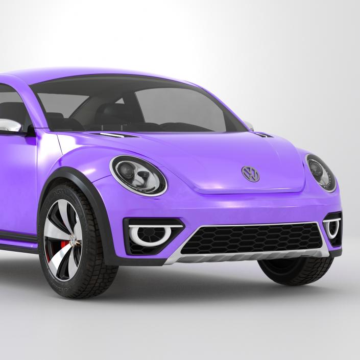 Volkswagen Beetle 2016 Purple 3D model