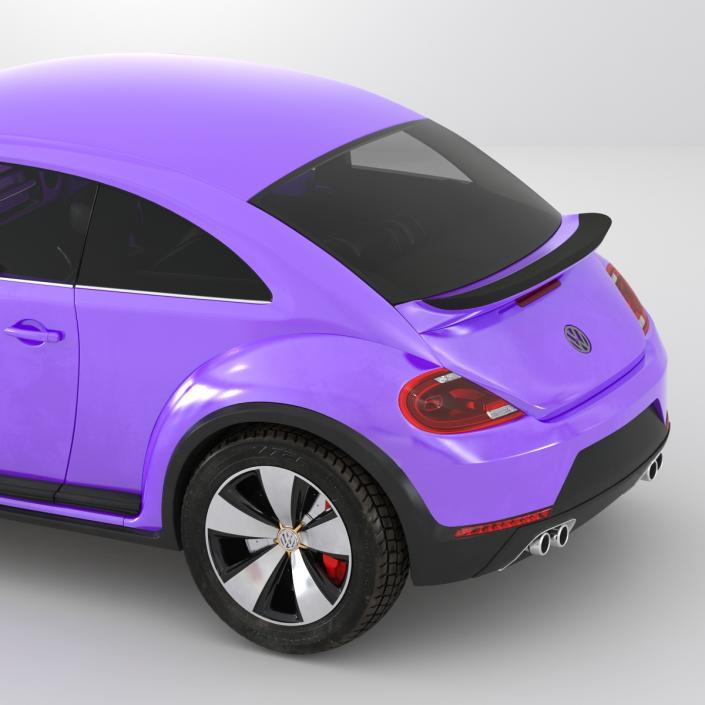 Volkswagen Beetle 2016 Purple 3D model