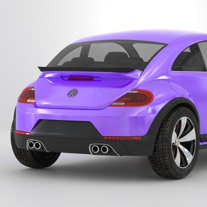 Volkswagen Beetle 2016 Purple 3D model