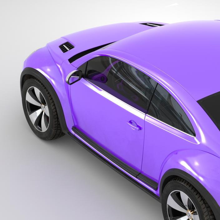 Volkswagen Beetle 2016 Purple 3D model