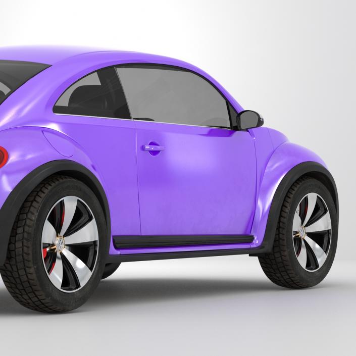 Volkswagen Beetle 2016 Purple 3D model