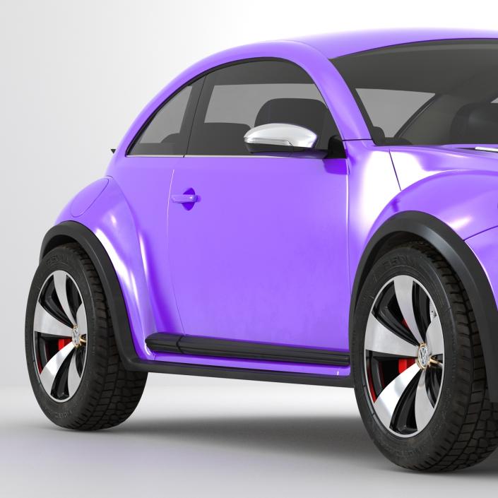 Volkswagen Beetle 2016 Purple 3D model