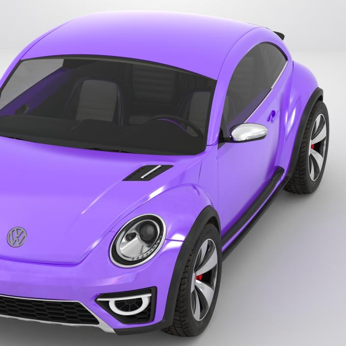 Volkswagen Beetle 2016 Purple 3D model