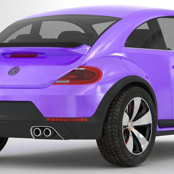 Volkswagen Beetle 2016 Purple 3D model