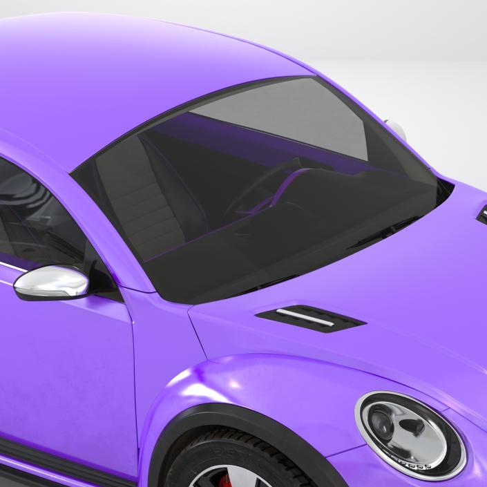 Volkswagen Beetle 2016 Purple 3D model