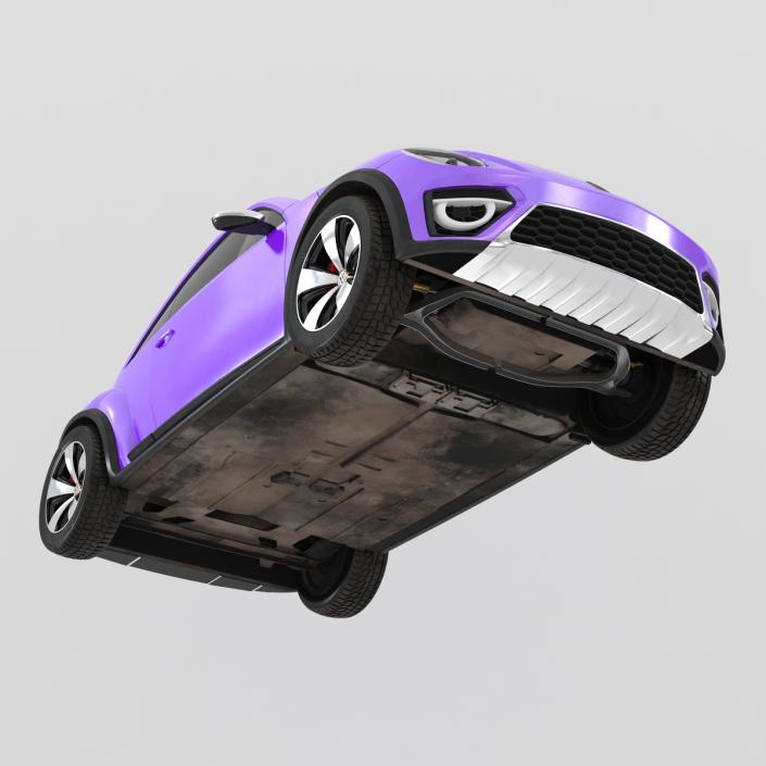 Volkswagen Beetle 2016 Purple 3D model