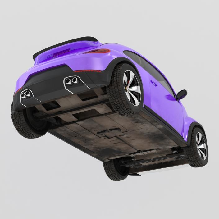 Volkswagen Beetle 2016 Purple 3D model