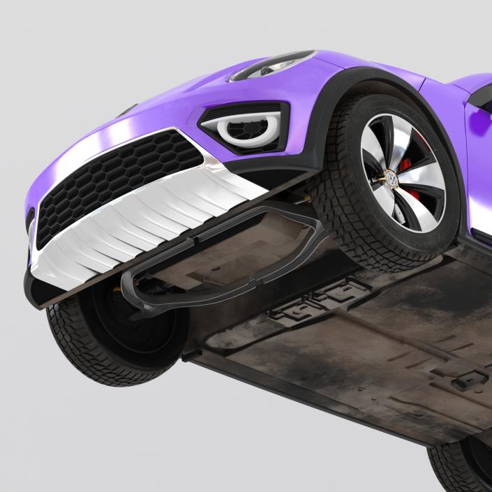 Volkswagen Beetle 2016 Purple 3D model