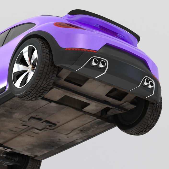 Volkswagen Beetle 2016 Purple 3D model