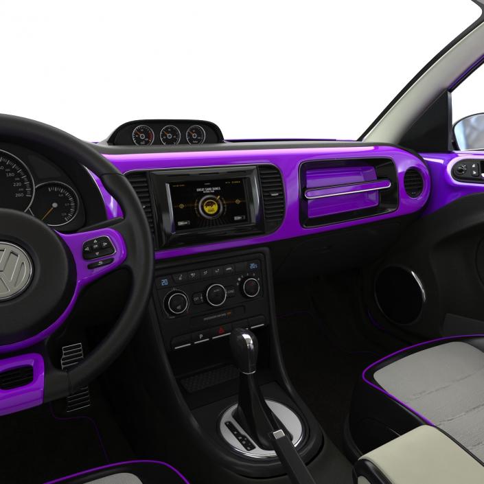 Volkswagen Beetle 2016 Purple 3D model