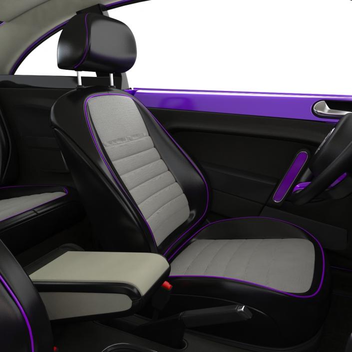 Volkswagen Beetle 2016 Purple 3D model