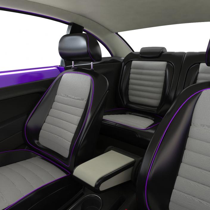 Volkswagen Beetle 2016 Purple 3D model