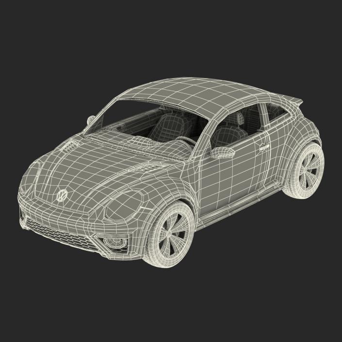 Volkswagen Beetle 2016 Purple 3D model