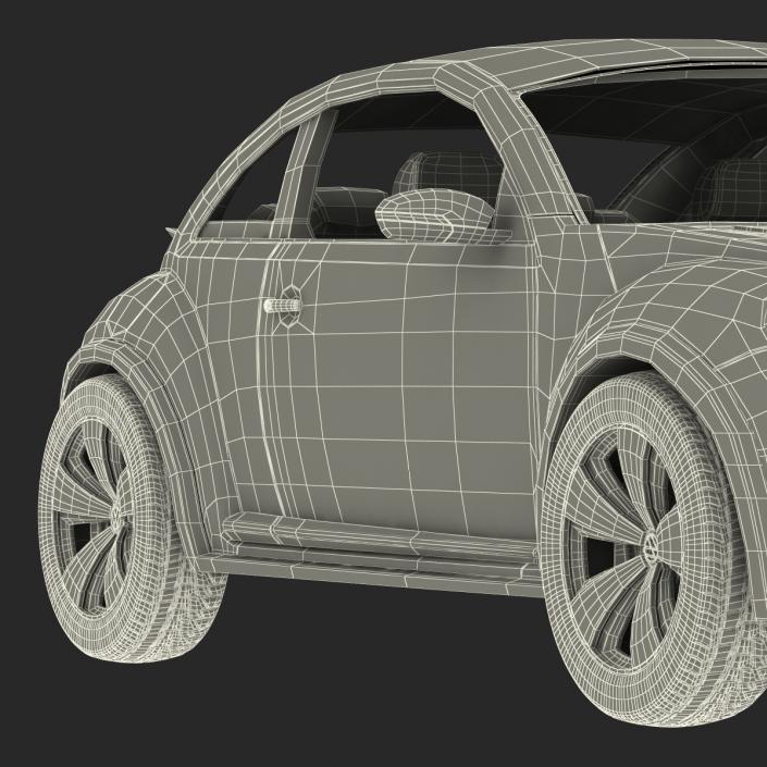 Volkswagen Beetle 2016 Purple 3D model