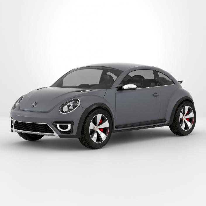 3D Volkswagen Beetle 2016 Simple Interior model